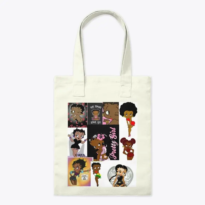 African American Betty Boop Tote Bag